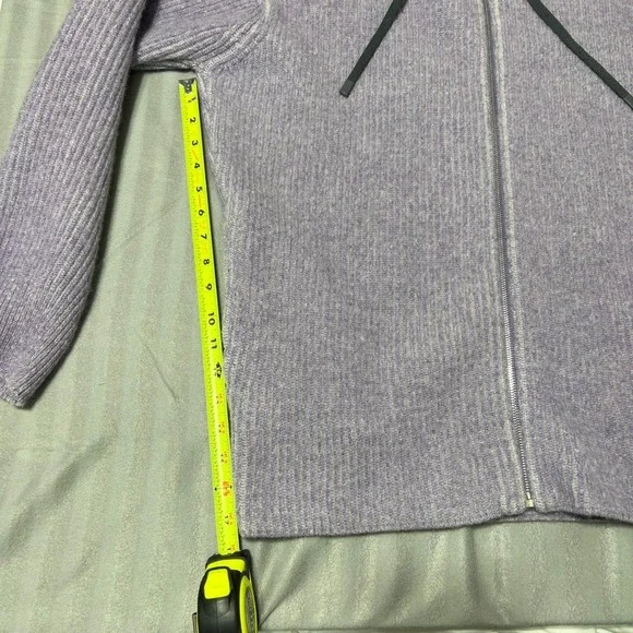 Maison Kitsuné - Ribbed Lambswool Zip-Up Cardigan - Light Purple‎ - Medium $445
